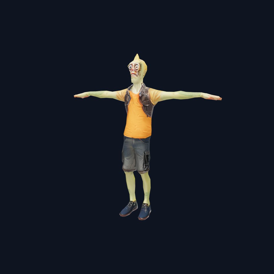 Quirky Zombie Character model pack