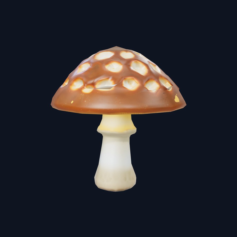 Glowing Mushroom Lamp model pack