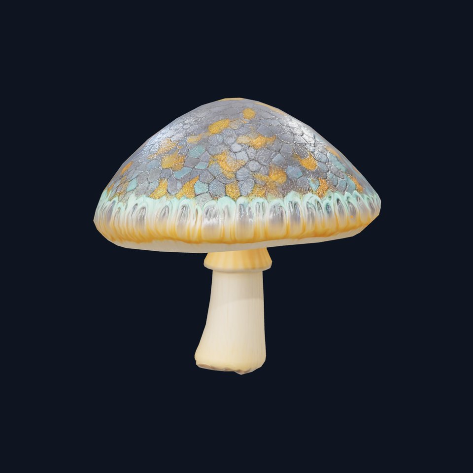 Iridescent Mushroom model pack