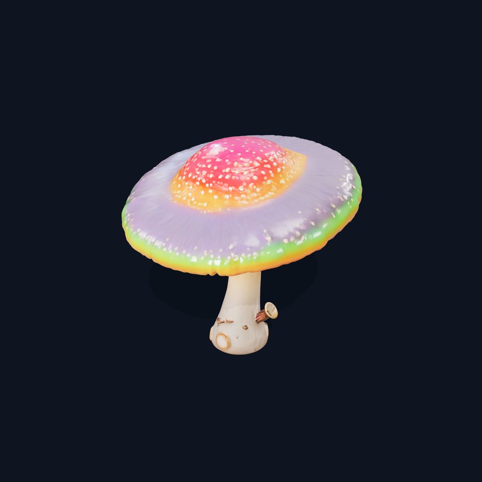 Vibrant Fantasy Mushroom model pack