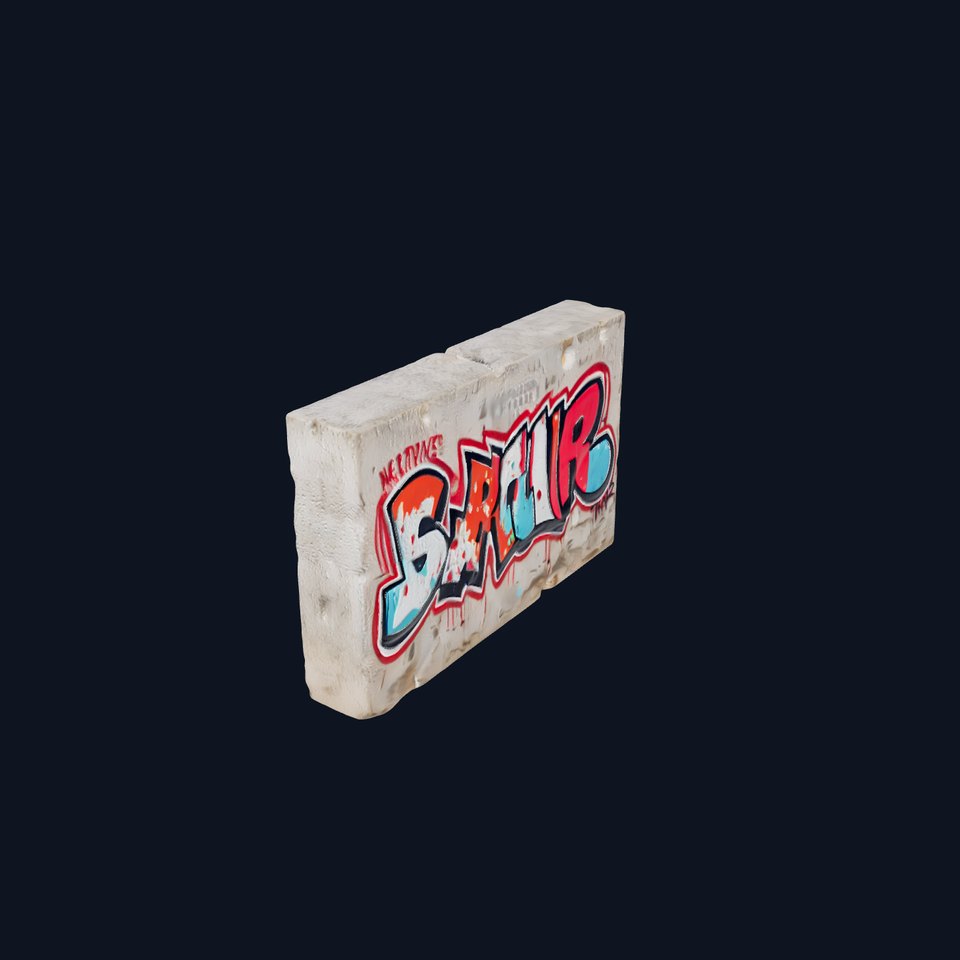 Urban Graffiti Wall model pack