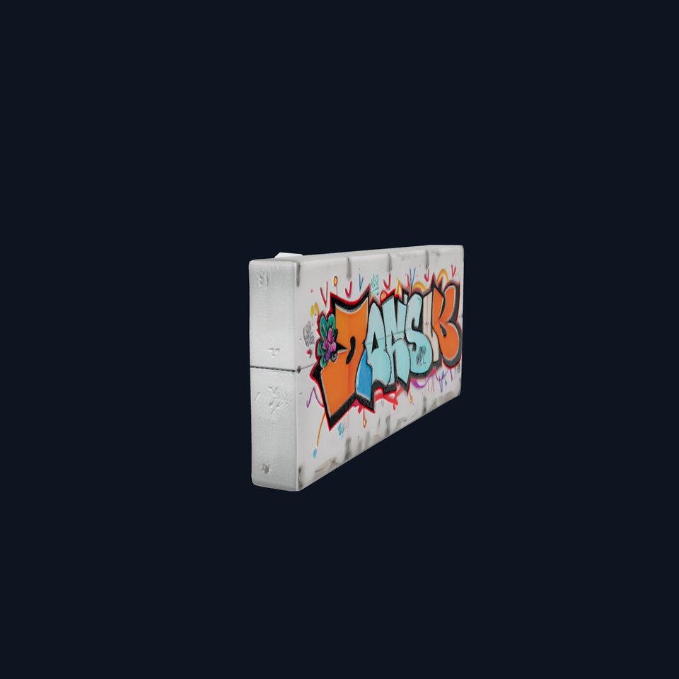 Urban Graffiti Wall model pack