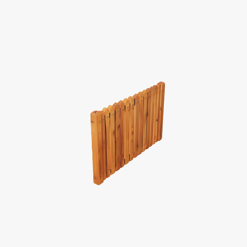 Golden Cedar Fence model pack