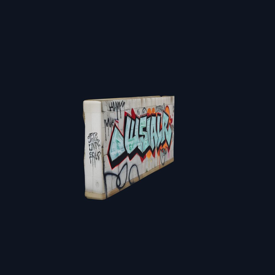 Urban Graffiti Wall model pack