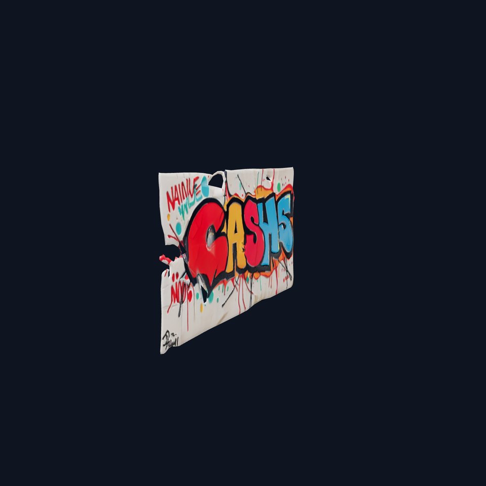 Vibrant Graffiti Wall model pack