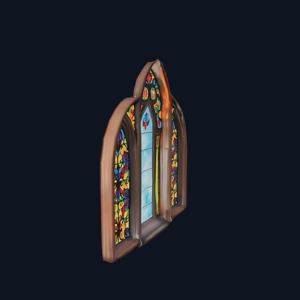 Gothic Stained Glass model pack