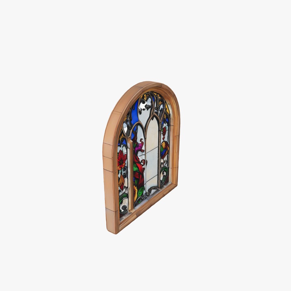 Colorful Stained Glass Window model pack