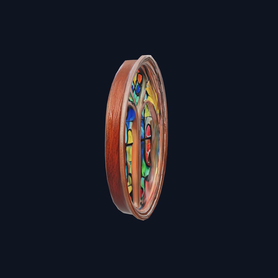 Elegant Stained Glass Window model pack