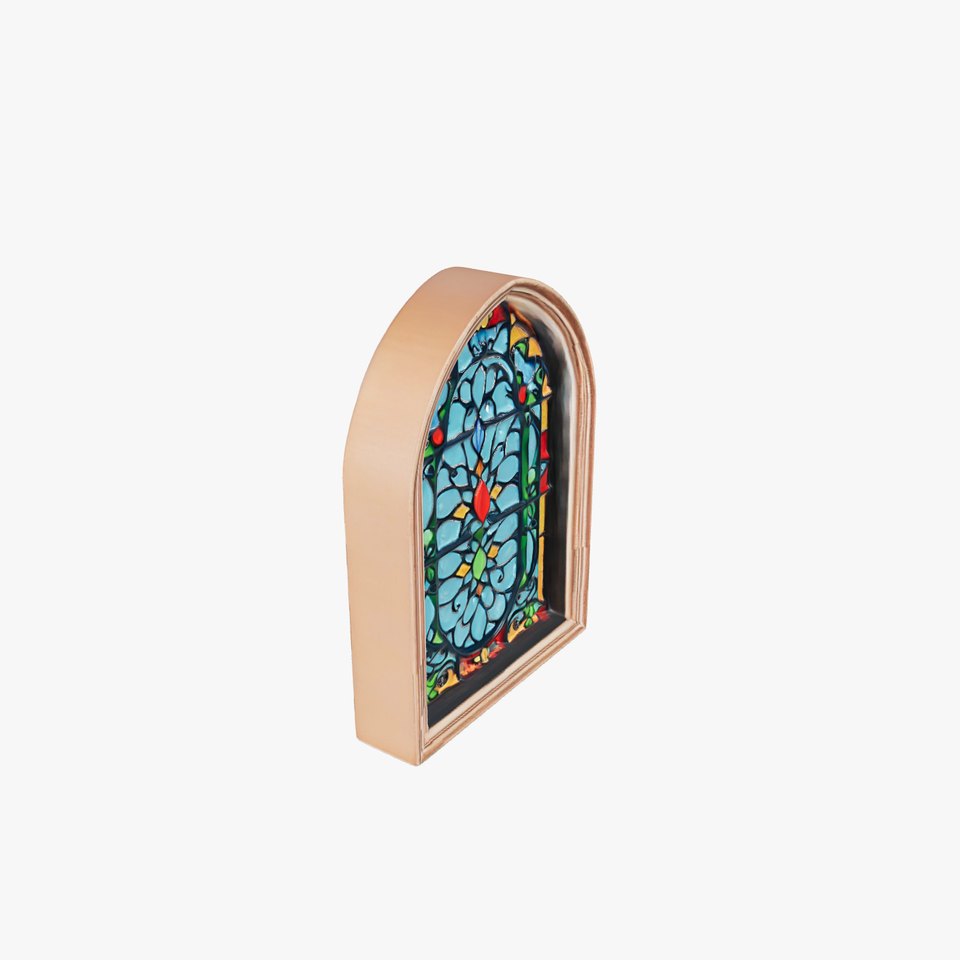 Vibrant Gothic Stained Glass model pack
