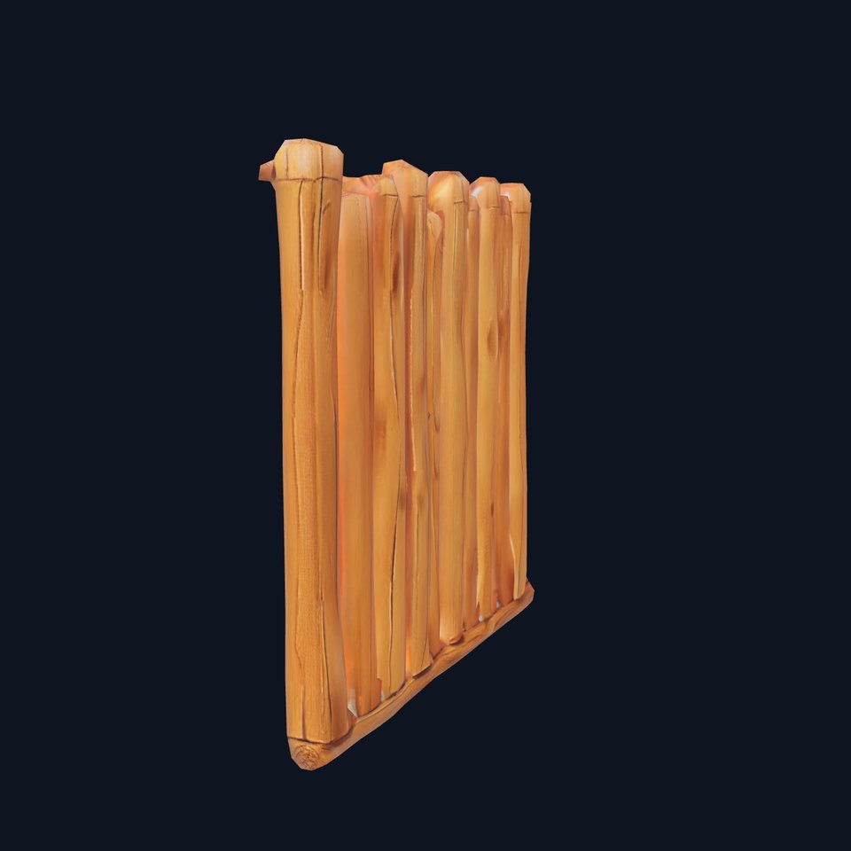 Rustic Wooden Divider model pack