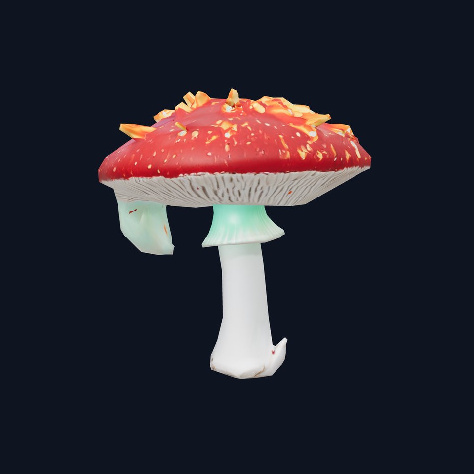 Vibrant Mushroom Cap model pack