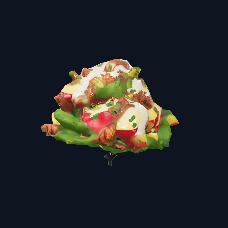 Fresh Apple Walnut Salad model pack