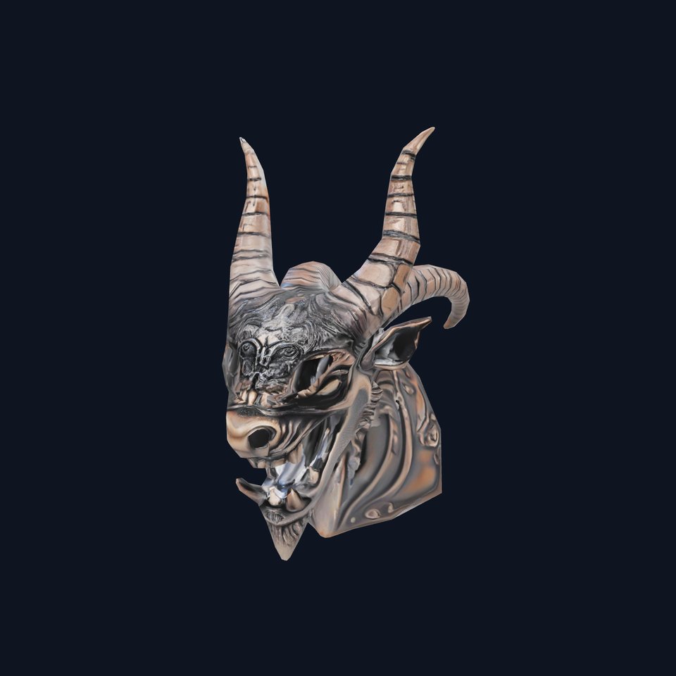 Devilish Ornate Head model pack