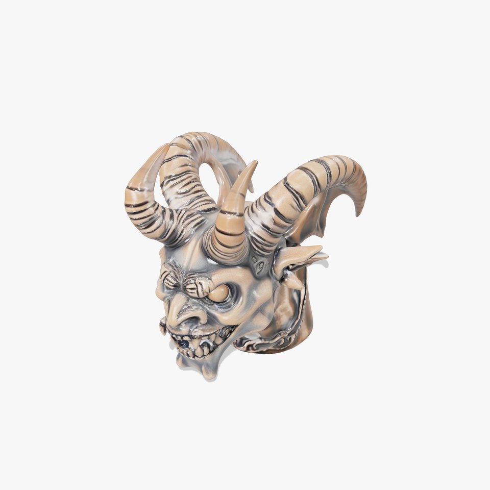 Antique Demon Bust model pack