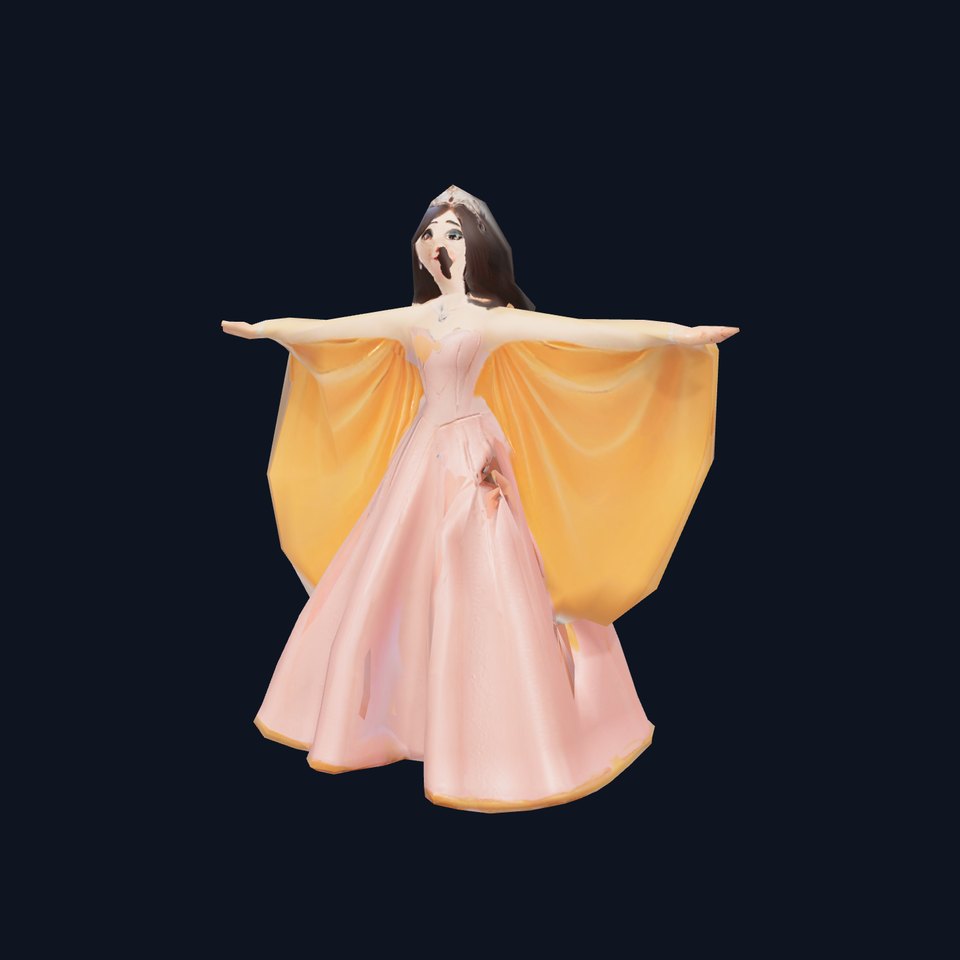 Graceful Princess Gown model pack