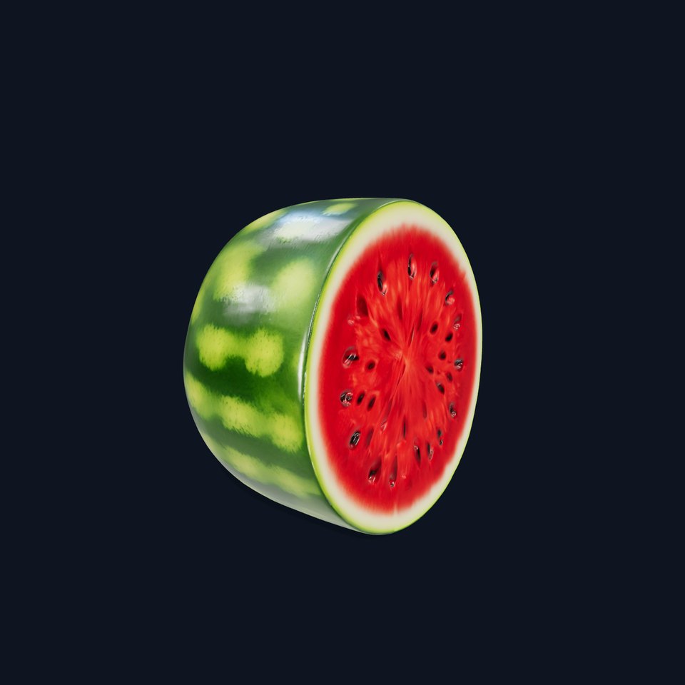 Juicy Watermelon Slice model pack