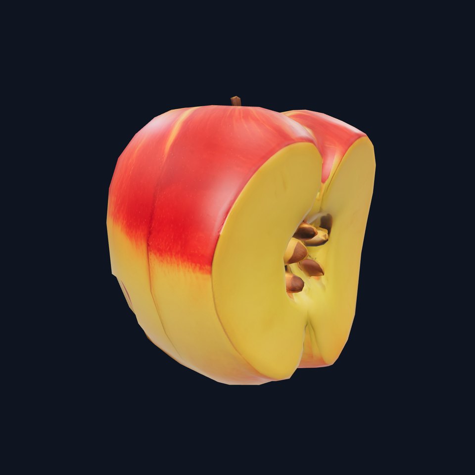 Red Apple Sliced model pack
