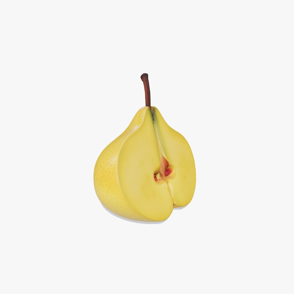 Golden Pear Slice model pack