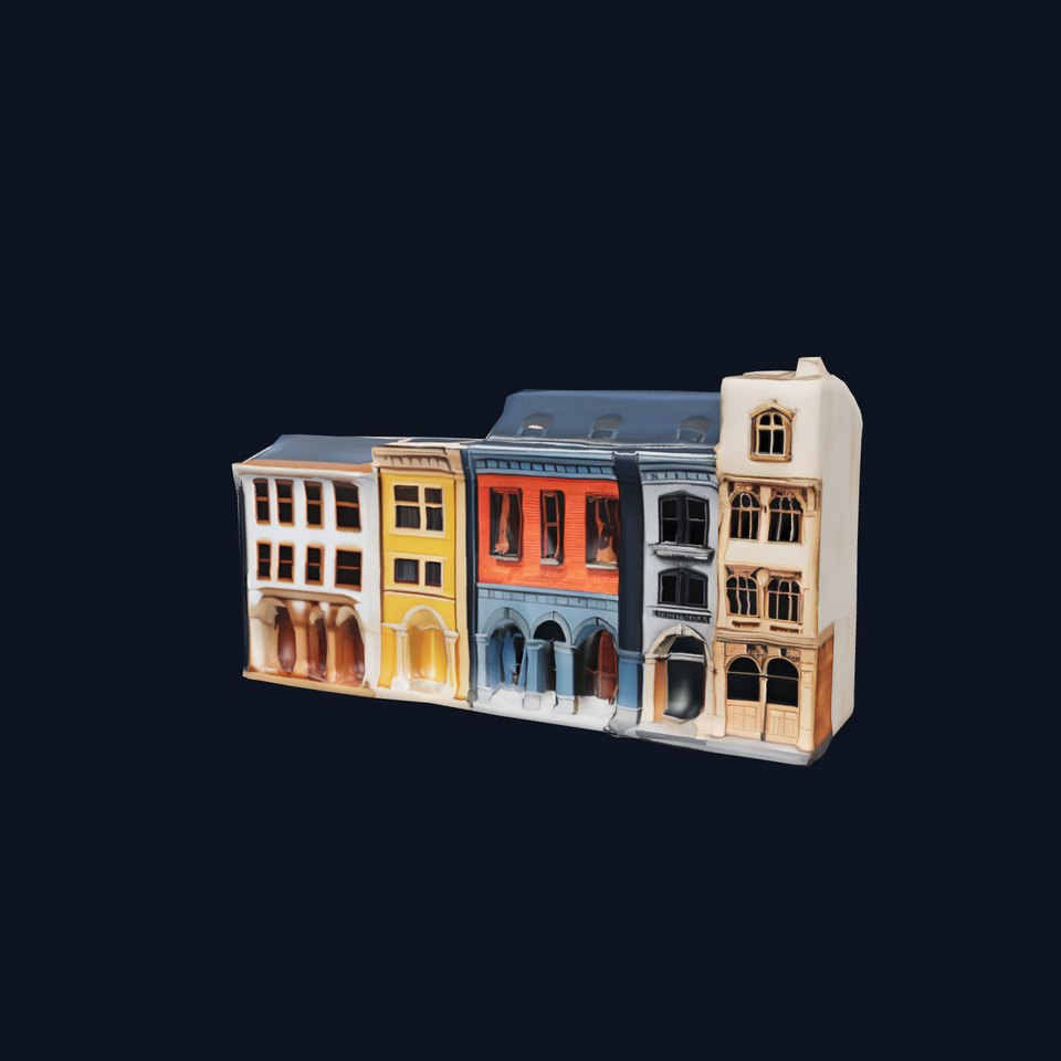 European Townhouse Facade model pack
