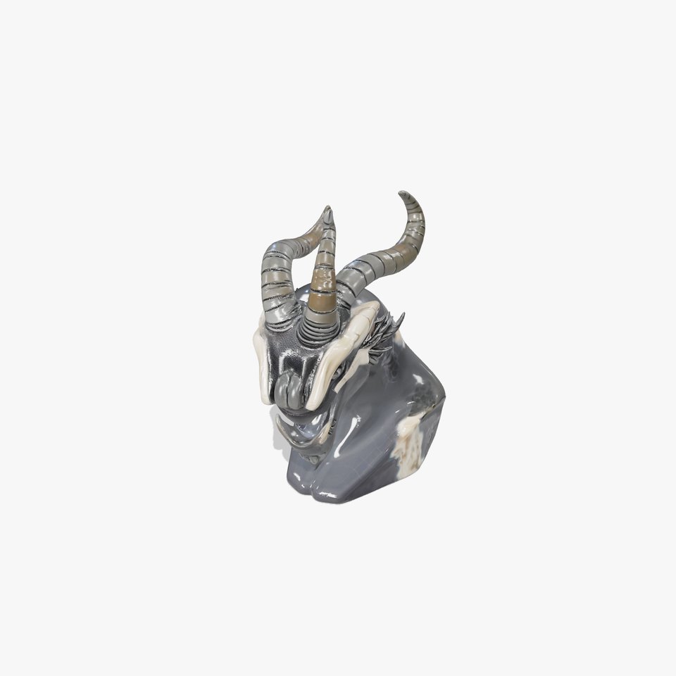 Obsidian Dragon Bust model pack