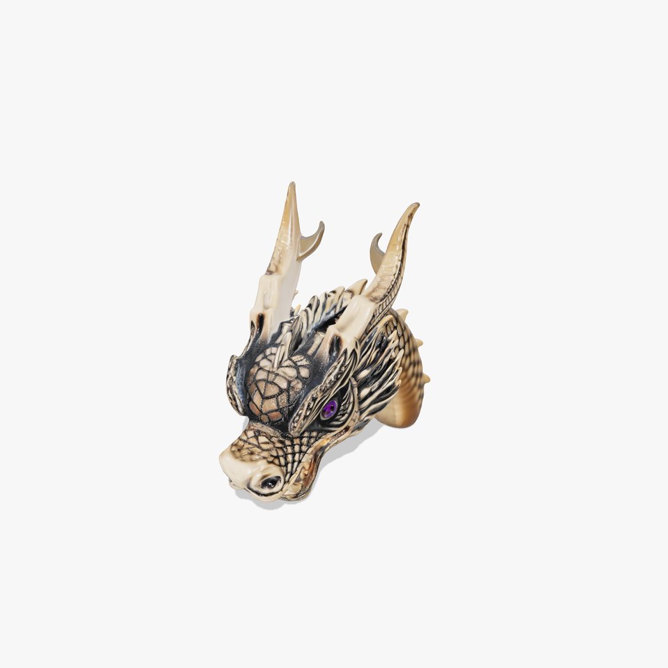 Golden Dragon Head model pack