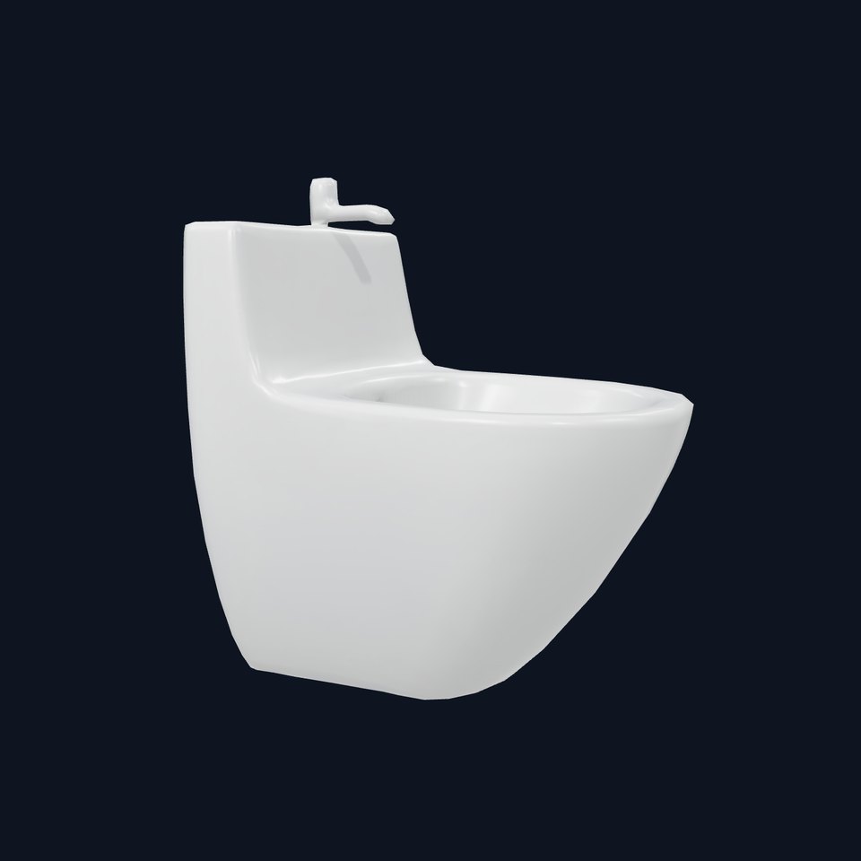 Modern White Bidet model pack