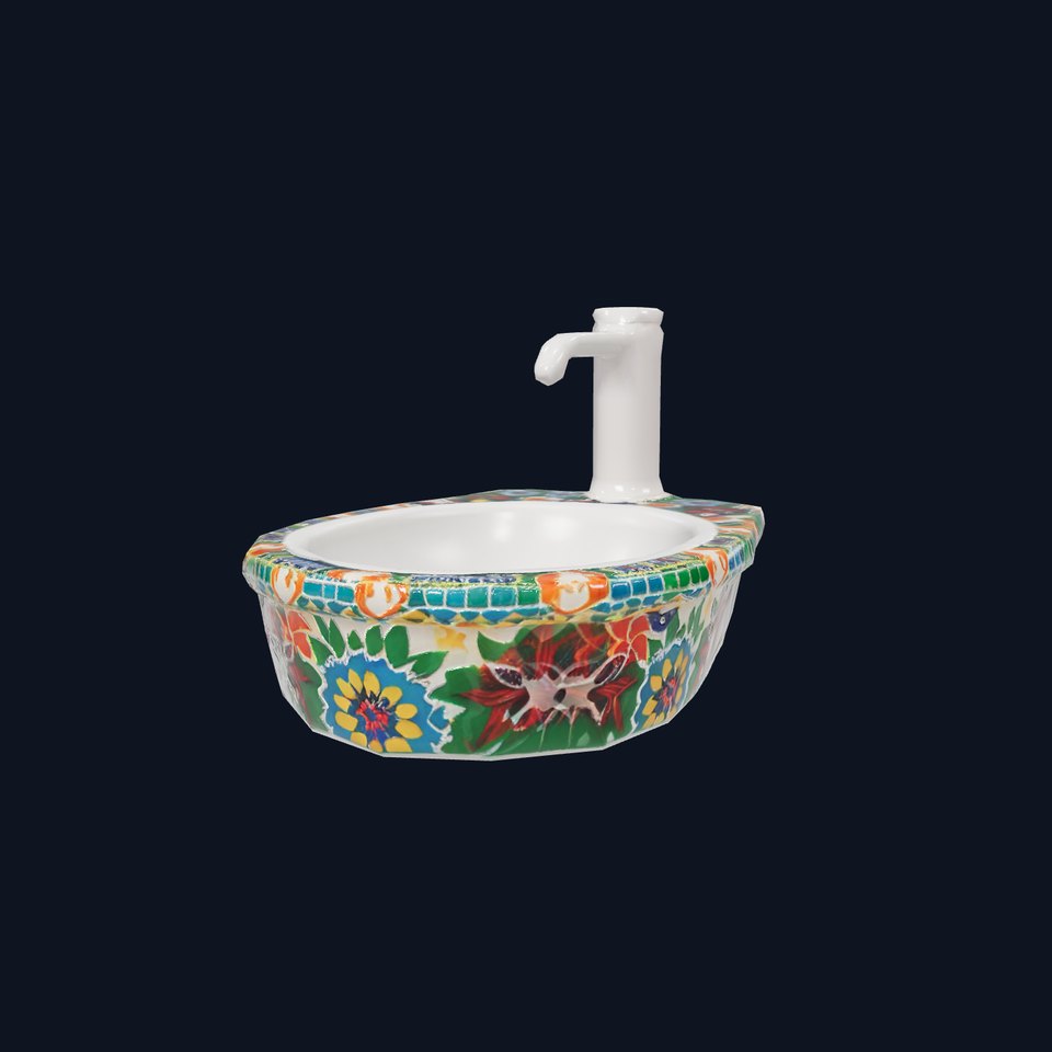 Colorful Mosaic Basin model pack