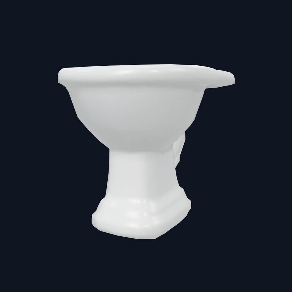 Classic White Toilet model pack