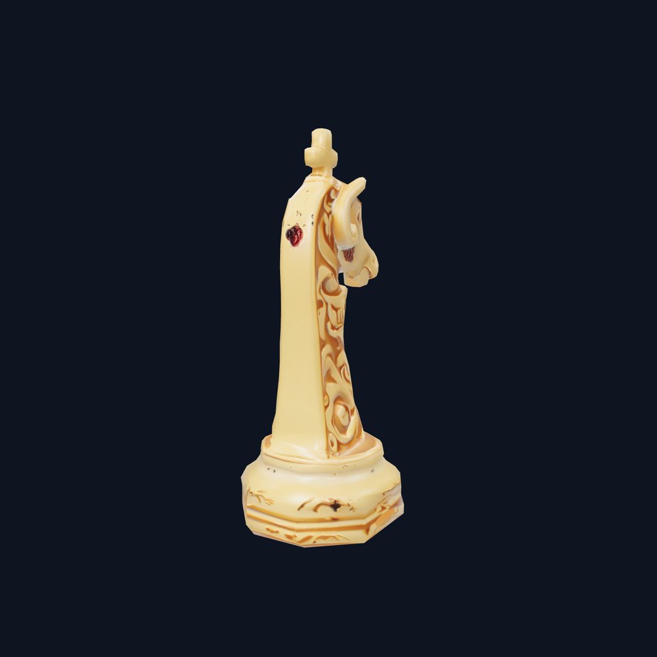 Ornate Ivory Knight model pack