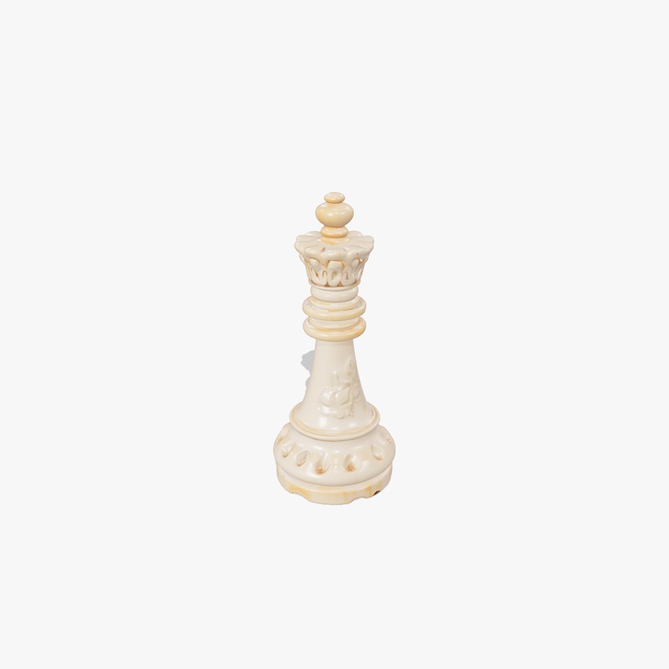 Elegant Ivory Chess King model pack