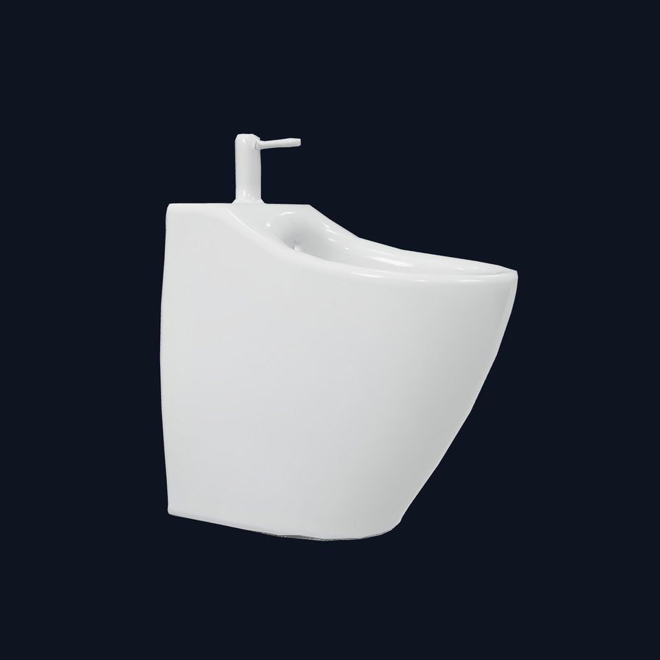 Sleek White Bidet model pack