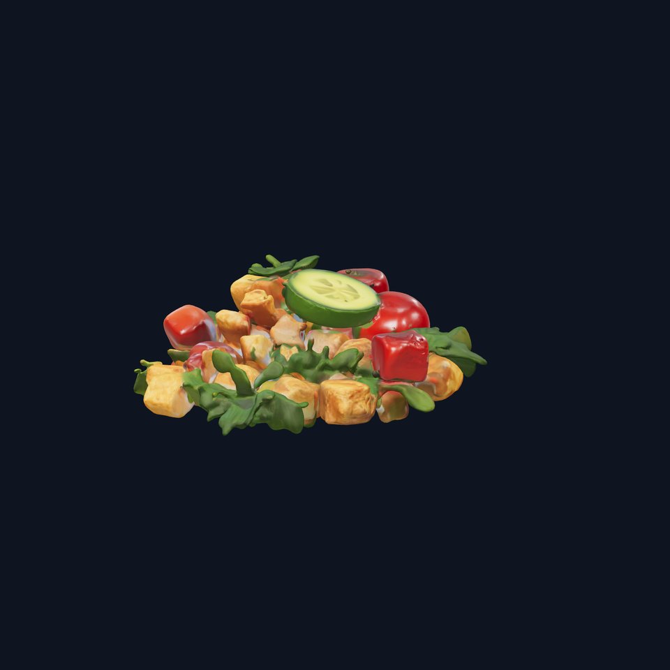 Vibrant Vegetable Salad model pack