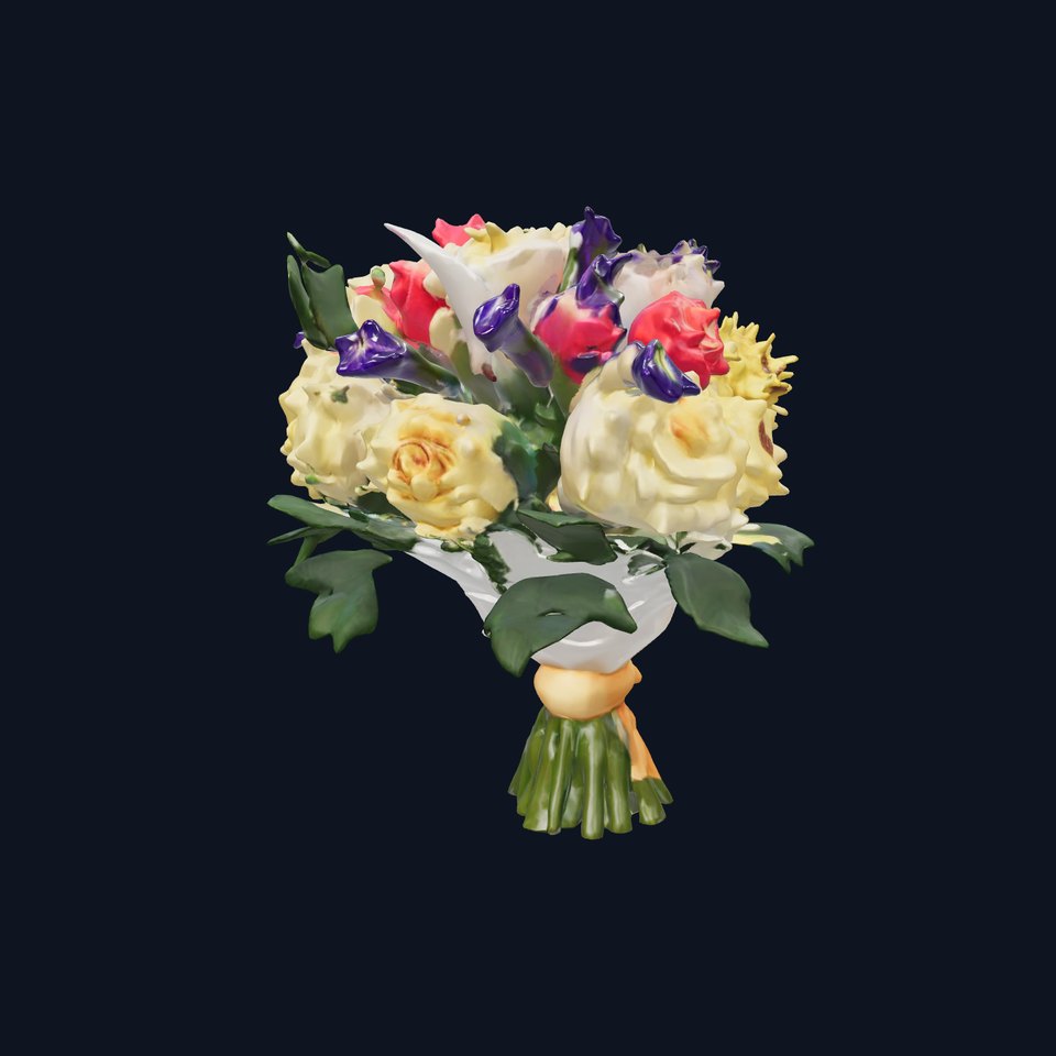 Elegant Floral Bouquet model pack