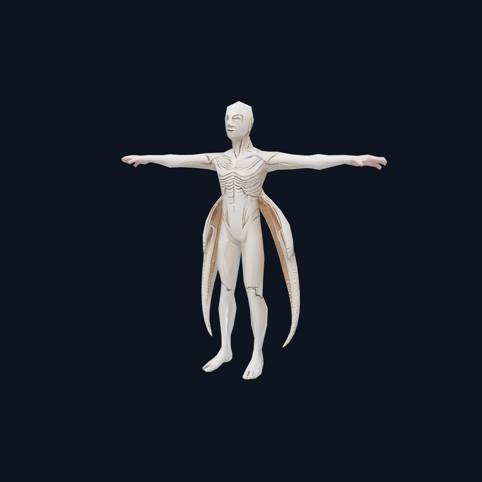 Futuristic Alien Warrior model pack