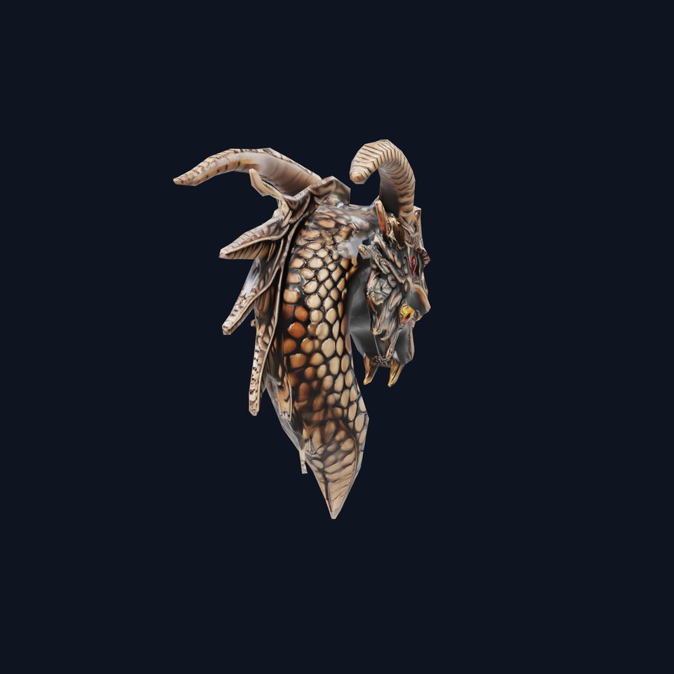 Majestic Bronze Dragon model pack