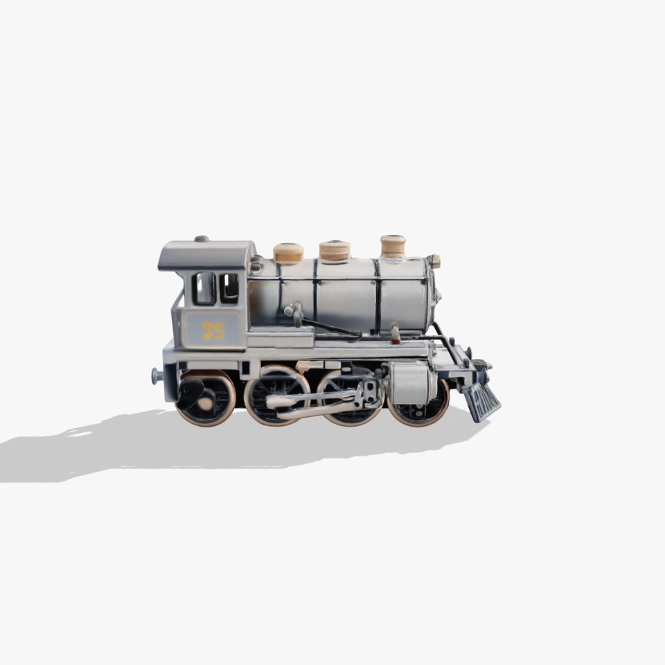 Vintage Steel Locomotive model pack