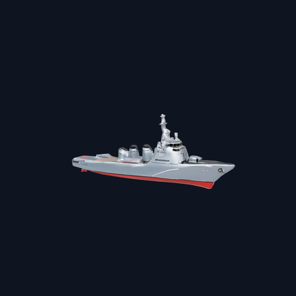 Grey Naval Battleship model pack