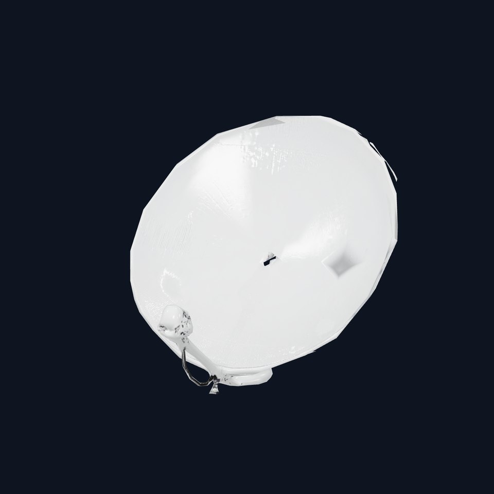 Silver Satellite Dish model pack