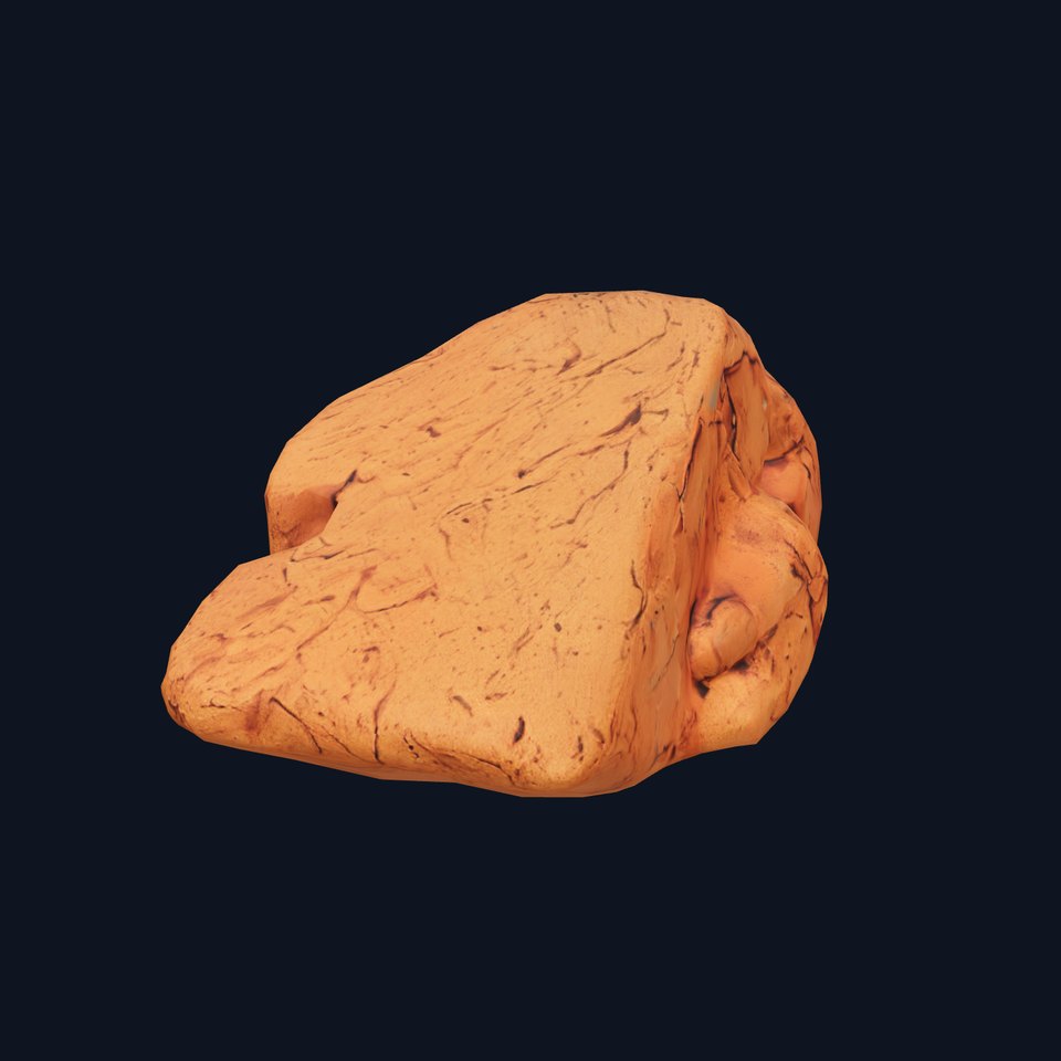 Rustic Clay Rock model pack