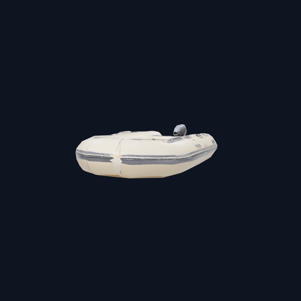 Ivory Inflatable Boat model pack