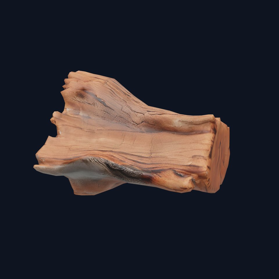 Rustic Oak Log model pack