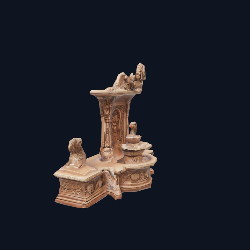 Ancient Stone Shrine model pack