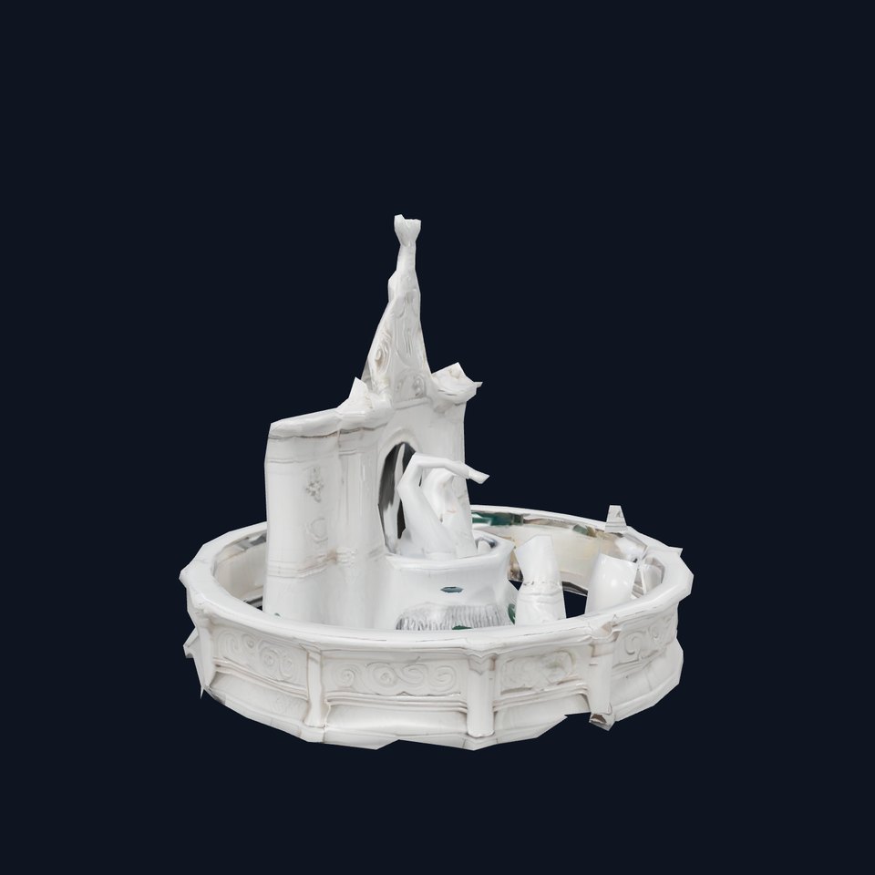 Ornate Marble Fountain model pack