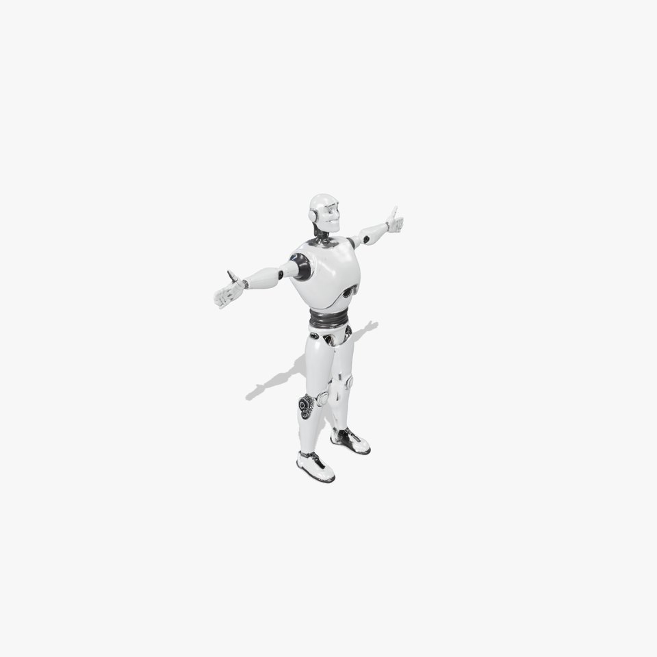Friendly White Robot model pack