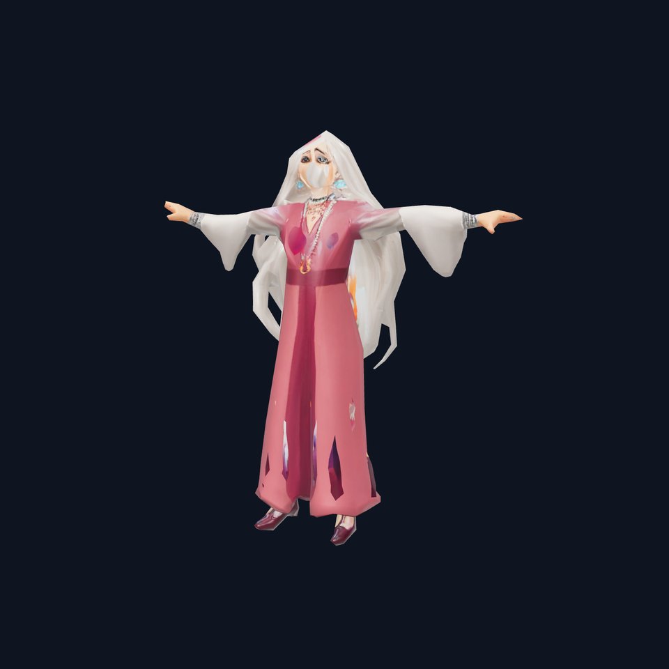 Elegant Princess Gown model pack