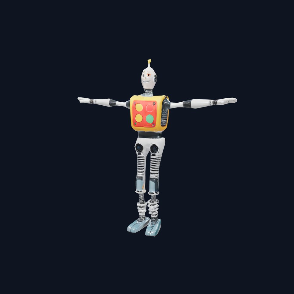 Colorful Robot Buddy model pack