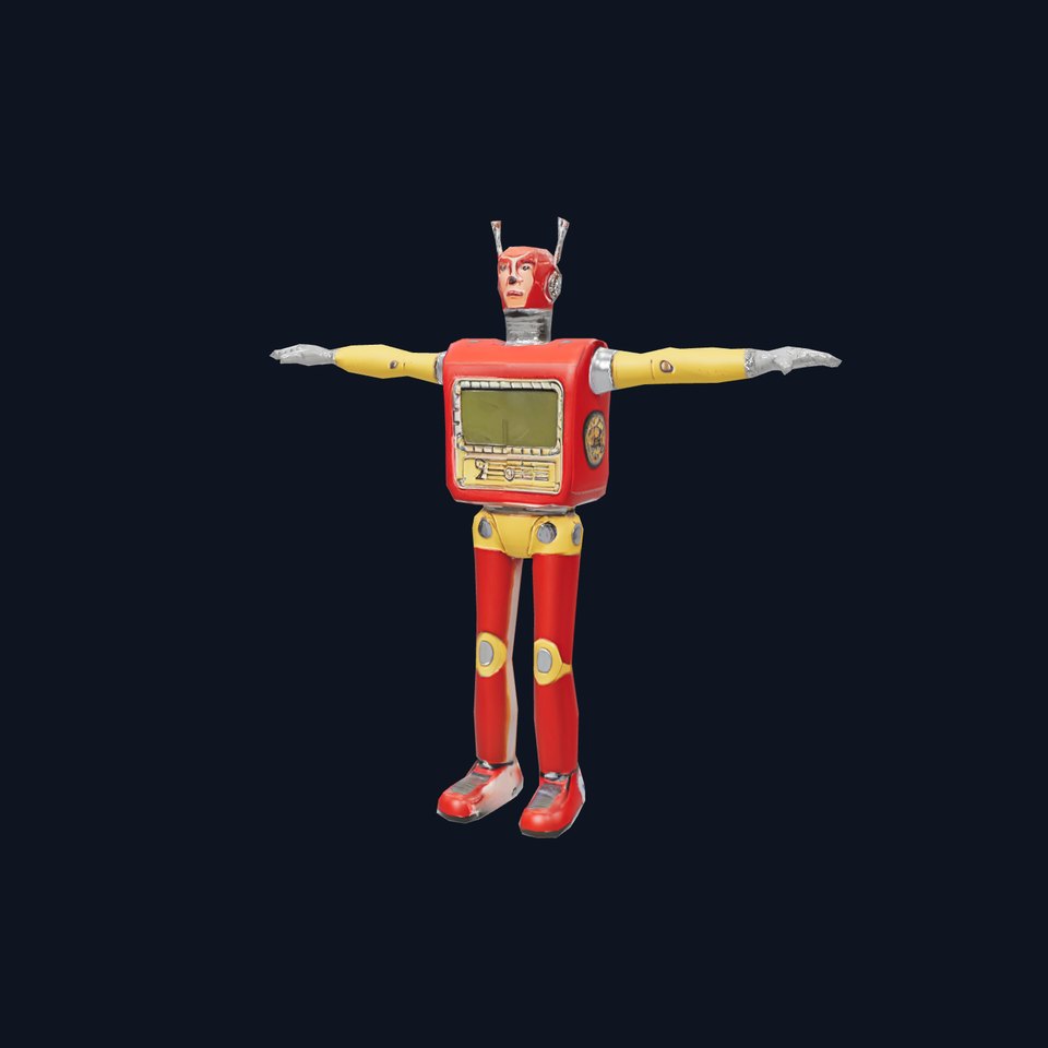 Retro Robot Explorer model pack