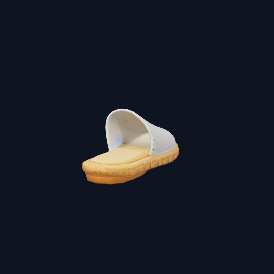 White Woven Slipper model pack