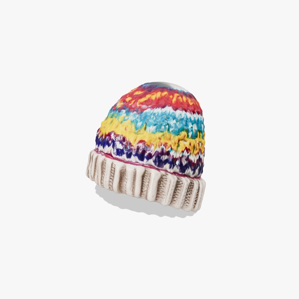 Colorful Knit Beanie model pack