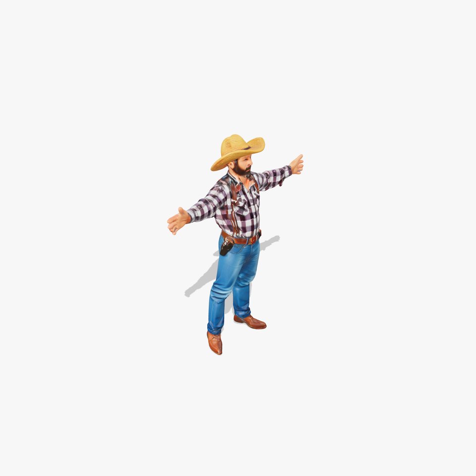 Western Cowboy Outfit model pack